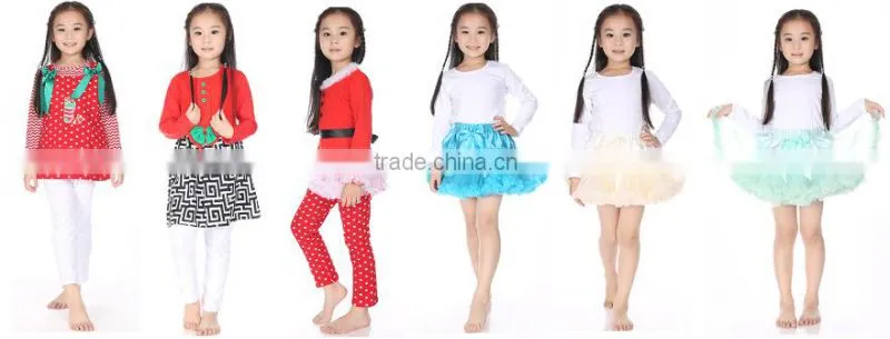 High quality wholesale girls leggings wholsale boutique toddlers cotton tight leggings kid's ruffle pants leggings