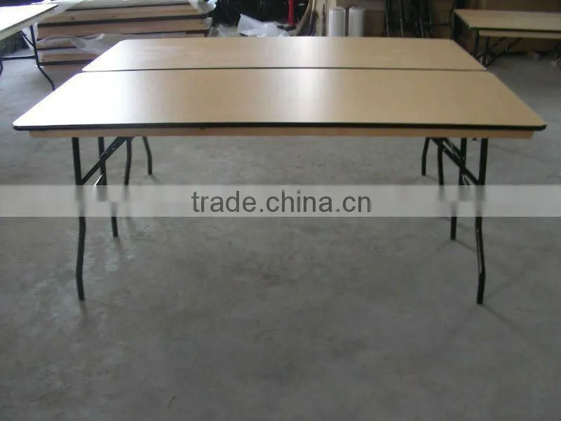 Rectangle wooden banquet Folding Table Wholesale