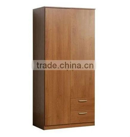 2 door wood laminate wardrobe designs
