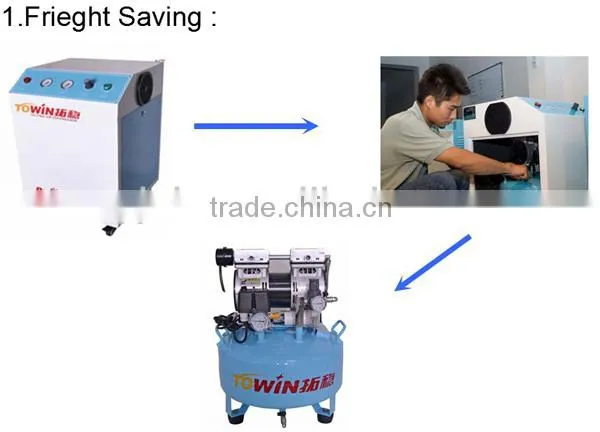 noiseless airbrush oil free air compressor with silent cabinet