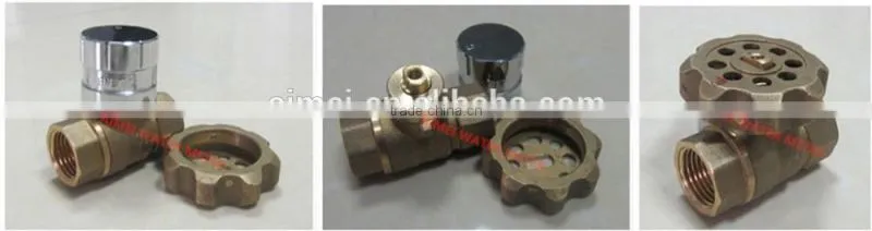 Magnetic lockable brass ball valve