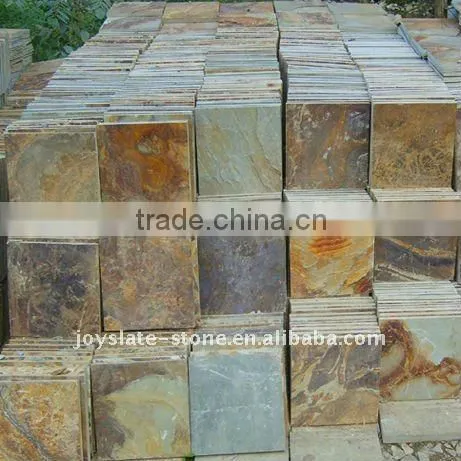 Jiangxi honed slate in beautiful rusty slate for cladding and flooring