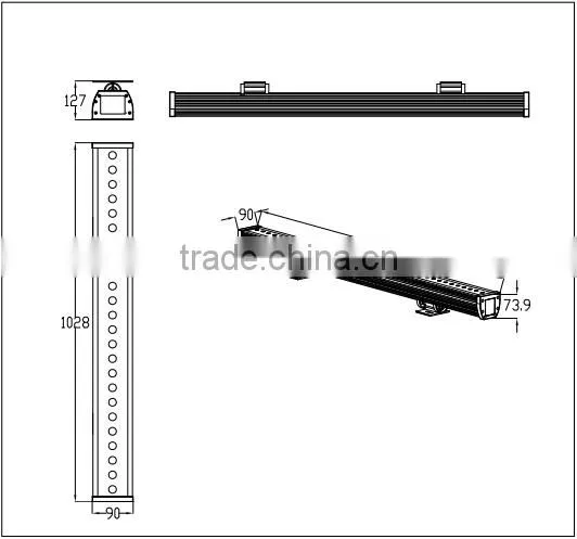 IP65 Outdoor RGB line led wall washer