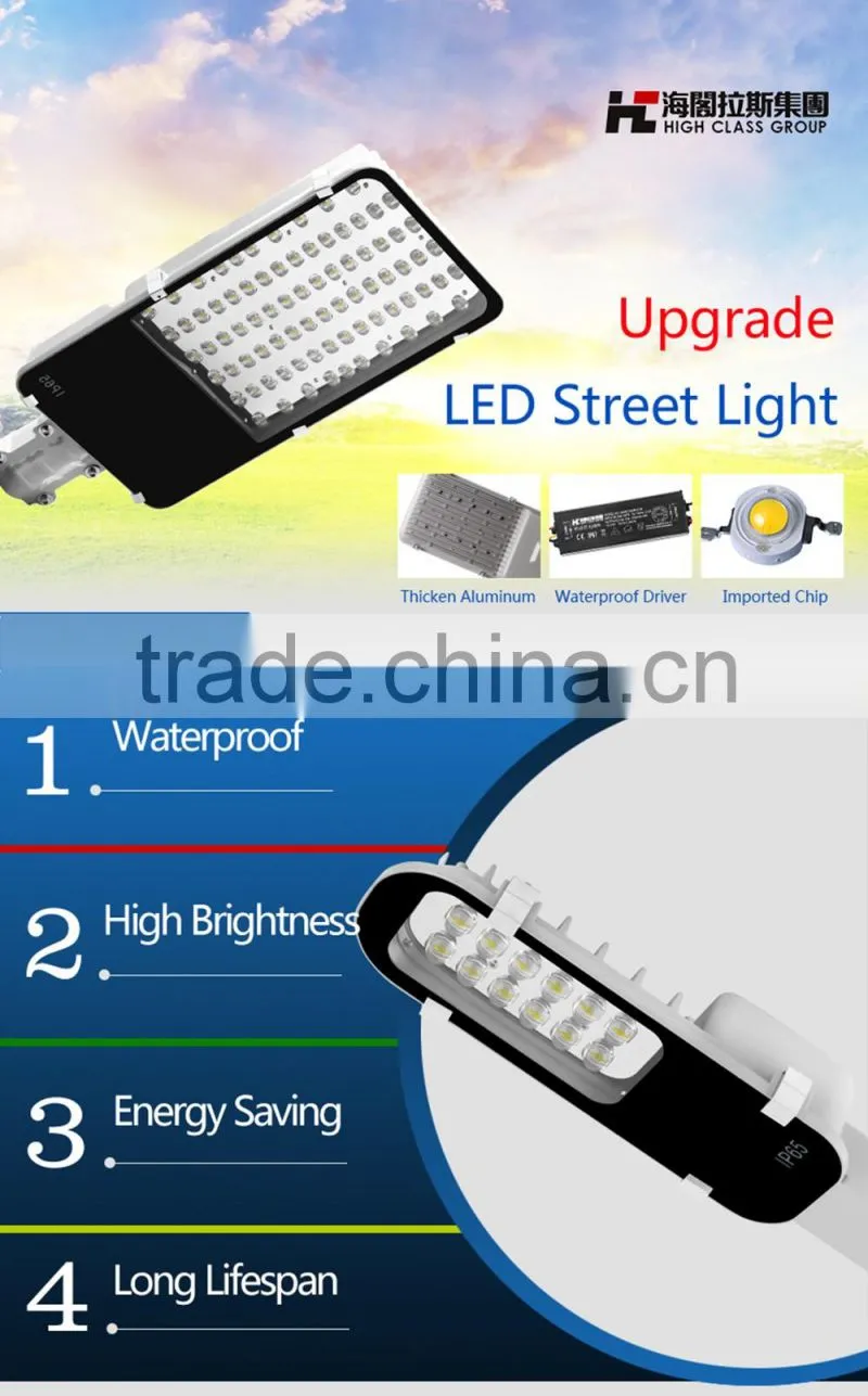 IP65 Waterproof 12W 24W 40W 50W 60W 80W LED Street Light Head Road Lamp for Garden Backyard Playground Lighting