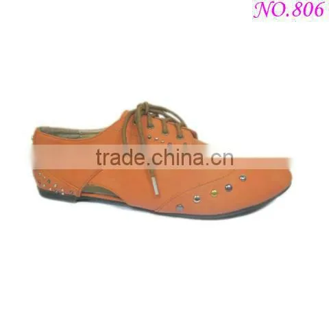 2013 grils lace up falt shoes outdoor shoes