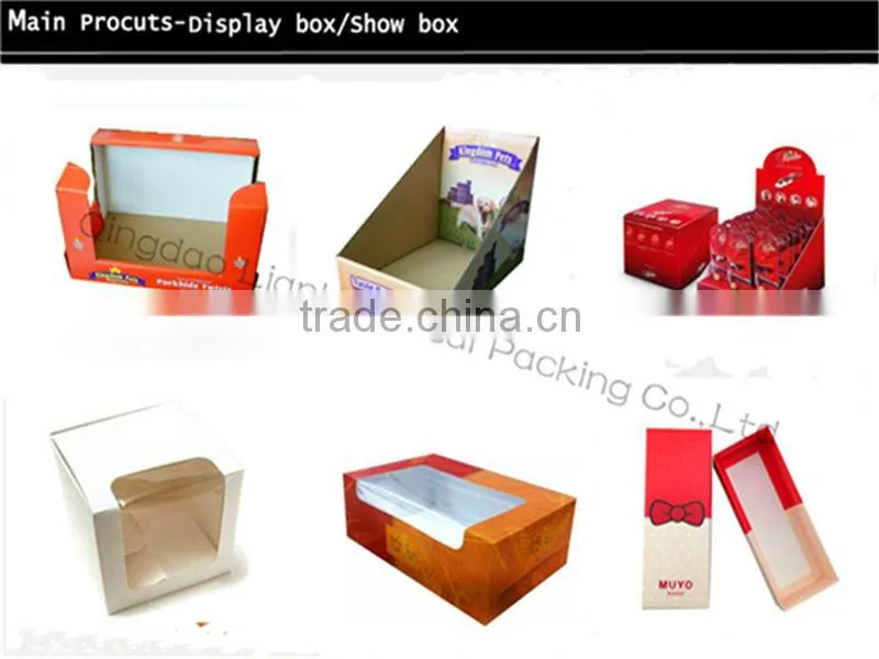 Customized logo corrugated white box / white paper box
