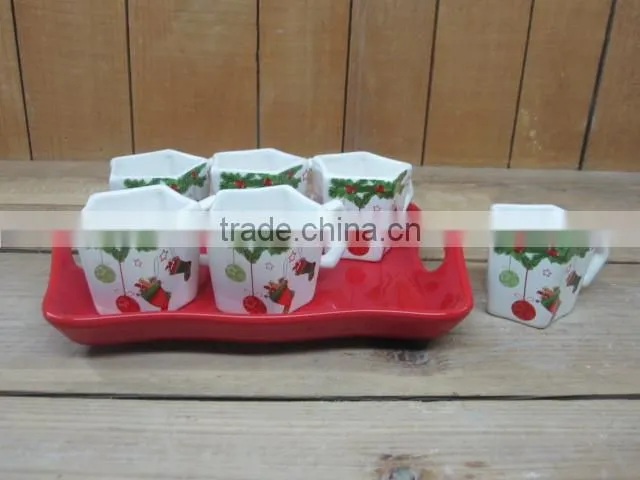 Eco-friendly Feature Newest 6 Cups and Teapot Set