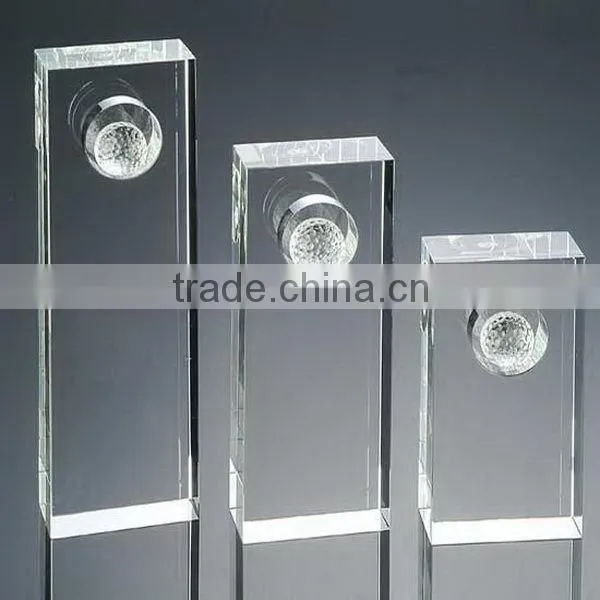 Quality hot sale glass sailing boat awards