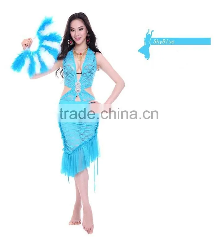 Hot sale Latin belly dance costume dress for girls (QC2108)