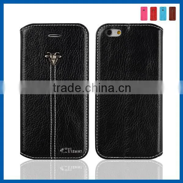 C&T Wholesale smartphone fashion walllet flip cover for apple iphone 6 plus