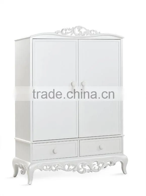 European oak bedroom set. Princess bedroom set Bed Bedside table Wardrobe Dressing table Bench Royal Chai Commode