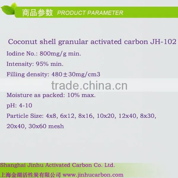 High Quality Activated Carbon for Prefilter