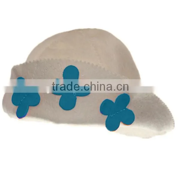 Felted bath cap