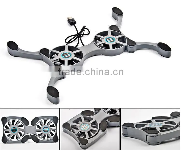Wholesale 2016 hot selling USB fan for laptop cooler pad and cooling stand pad