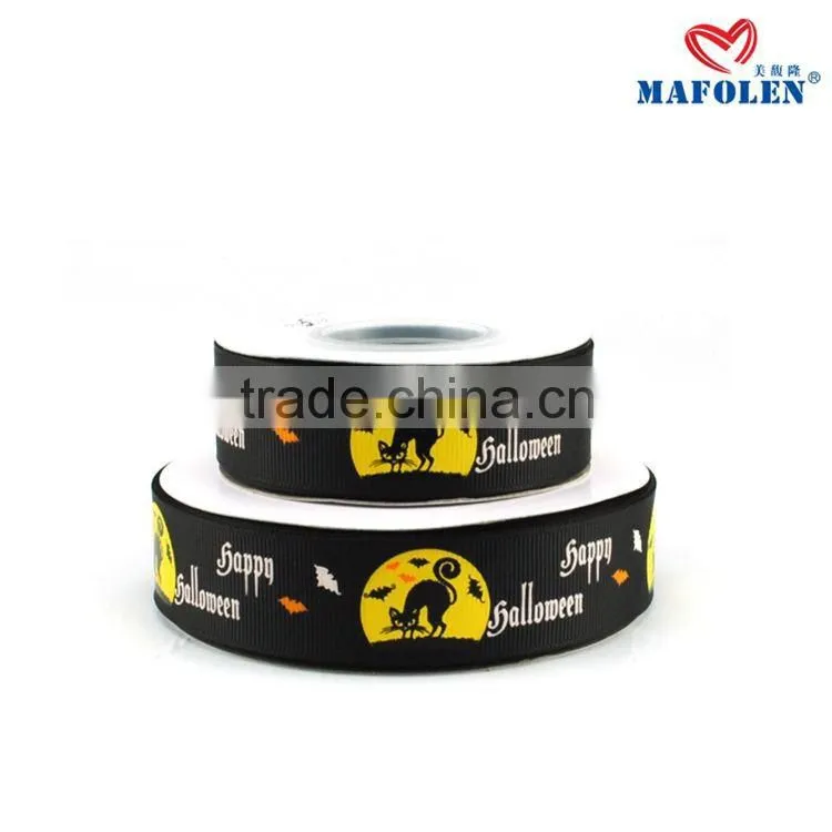 wholesale custom ribbon for celebrate Halloween