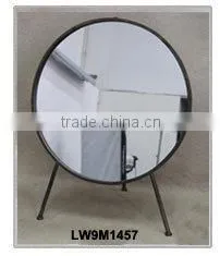 French White Wood Frame Elegant Design Large Decor Wall Mirror