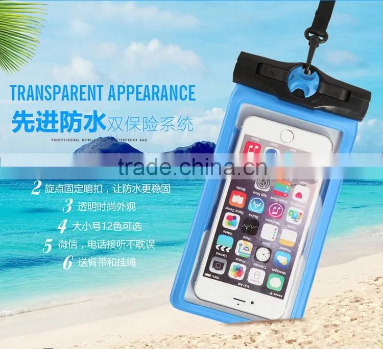 Good Quality PVC Waterproof Cellphone Bag for Swimsuit