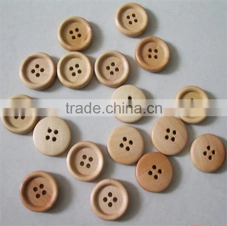 Custom bulk small wooden shirt buttons
