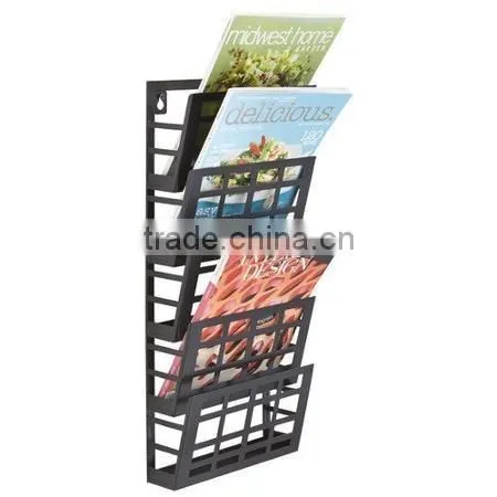 5-Tier Wall Mounted Magazine Rack