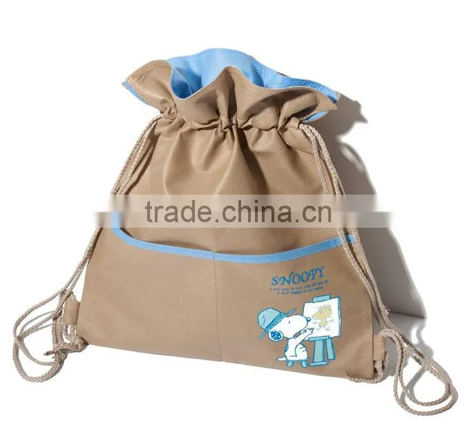 Marketing Non Woven Custom Drawstring Bag