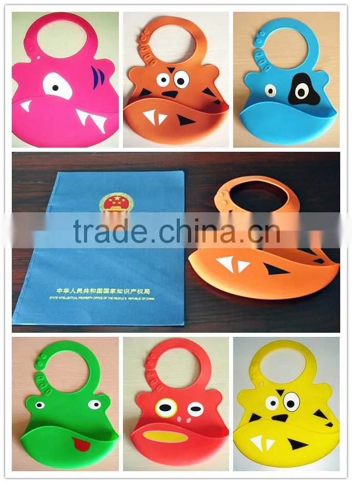 Silicone Baby Bib,Rubba Bib,Animal sharp Kids Bib