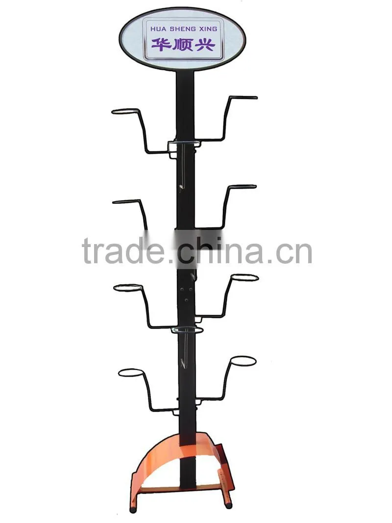 Safety Motorcycle Helmet display rack /display stand with hook HSX -121