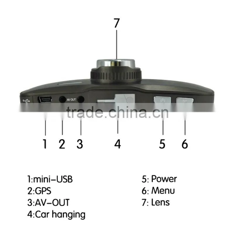 IR Night vision 1080p cyclic record car dashboard dvr,car recording device