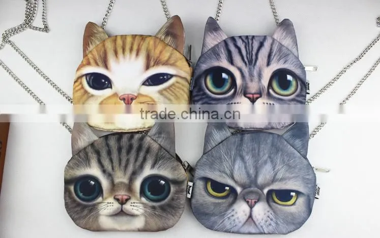 Aimigou cat face purse coin purse and handbags