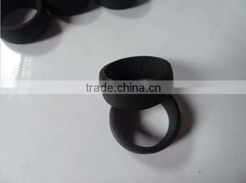 embossed silicone rubber wedding rings