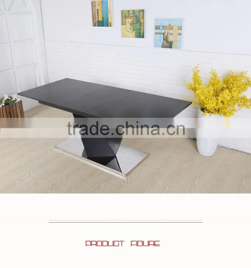 Modern Home Furniture MDF Extension Dining Table Wooden Table