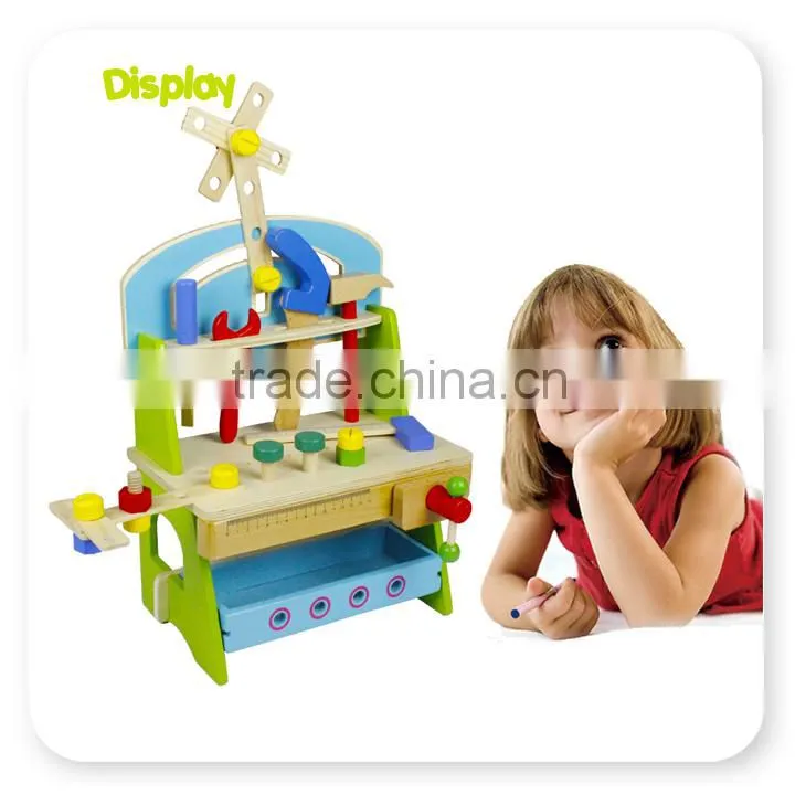 Wooden tool bench toy