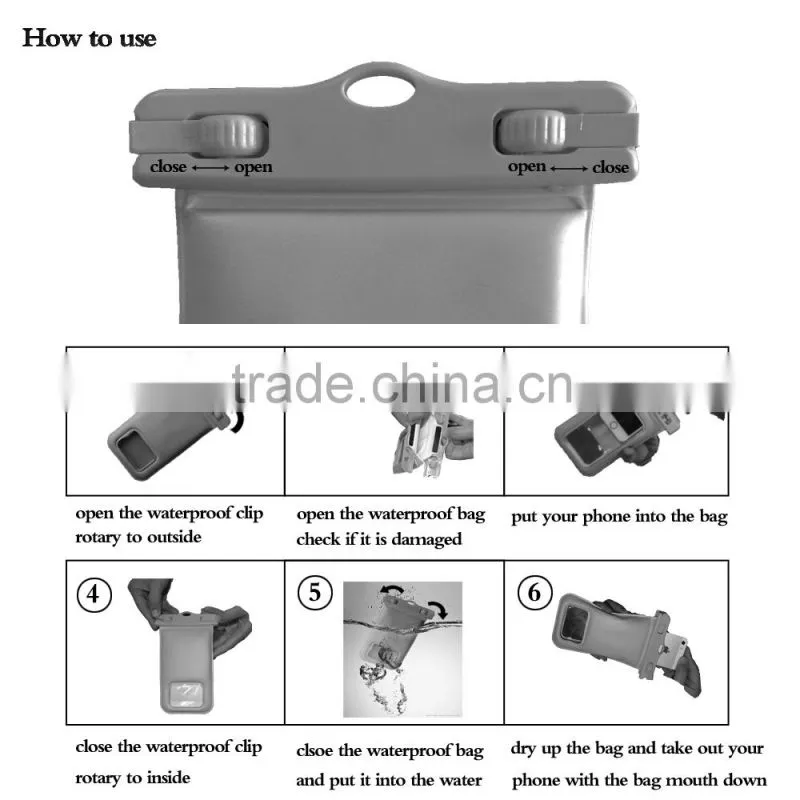 Mobile Phone Waterproof Pouch Bag for Cell Phone