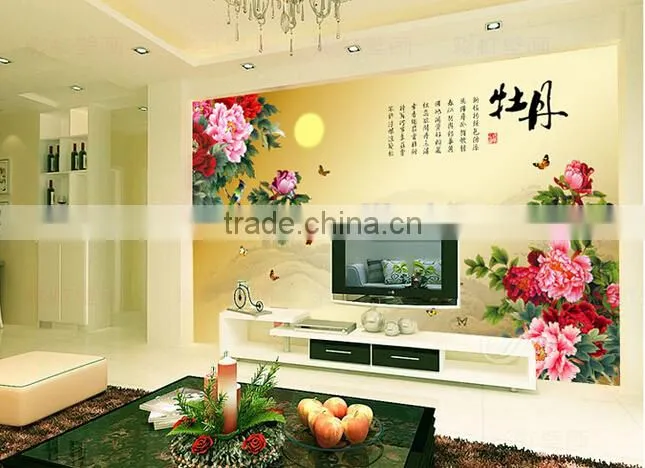 2014 new design metallic wallpaper/ Waterproof Wallpaper and natural material wallpaper For Home Decaration