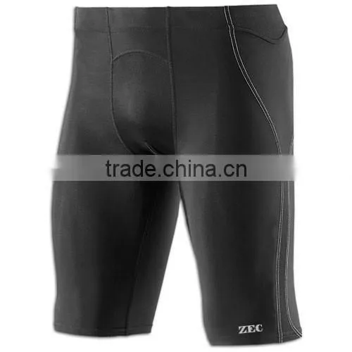 2016 OEM 4 needles flatlock stitching Compression running wear shorts