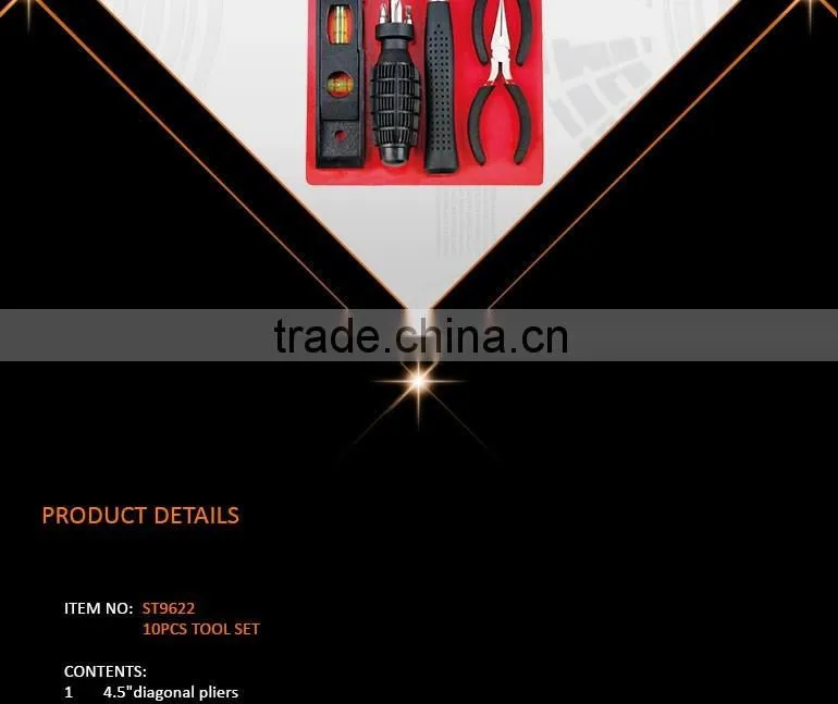 10pcs Household combine hand tools set