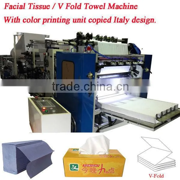 Italy Design Embossing Laminating Printing High Speed Automatic Home Use Tissue Machine