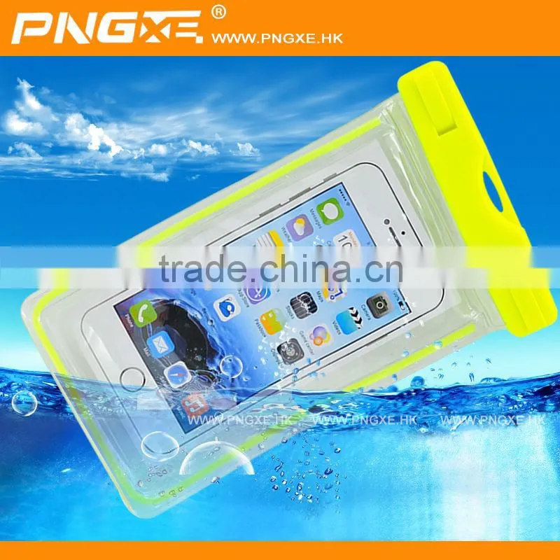 Promotional colorful mobile phone waterproof bag for samsung note4