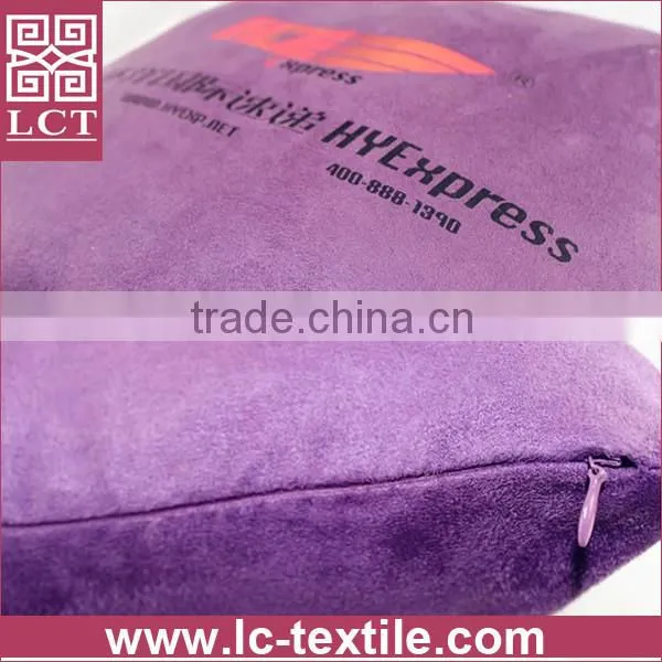 wholesale customized design logo imprint small body cushion with invisible zipper(LCTP0087)