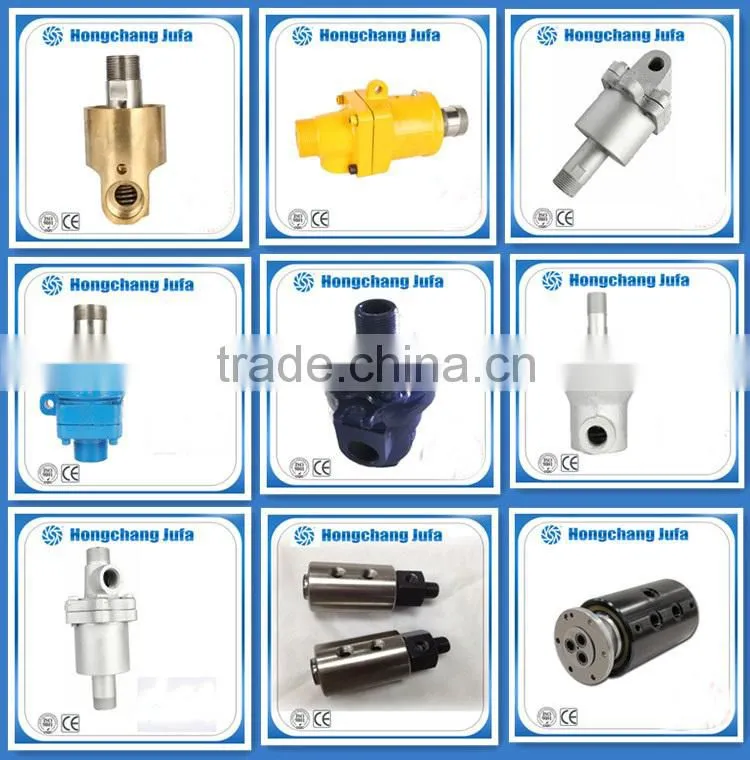 25A 1'' 2-passages female thread water swivel connector hydraulic rotary joints