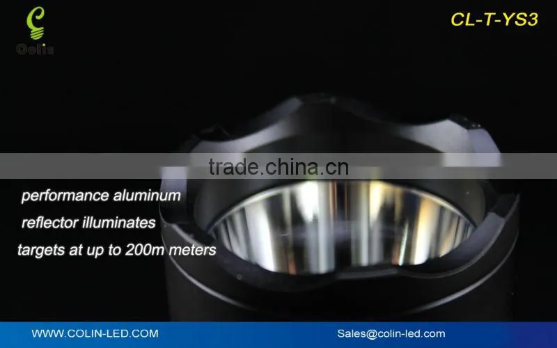 Promotional aluminum high quality flashlight led for camping