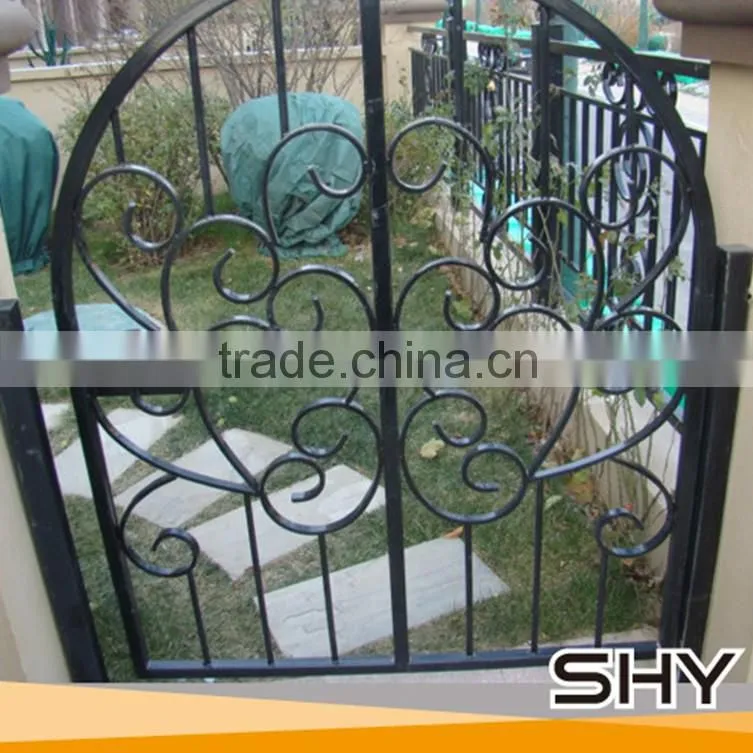 Metal wrought iron beautiful decoration door