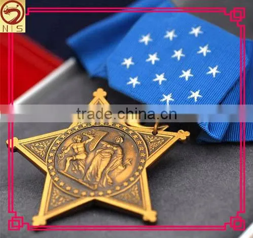 china made zinc alloy medal with lanyard