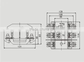 NT00 3P Fuse Base