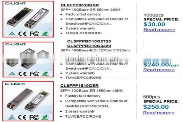 ONS-XC-10G-I2 Compatible Cisco XFP Optical Transceiver 1550nm