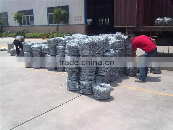 low carbon galvanized razor barbed wire