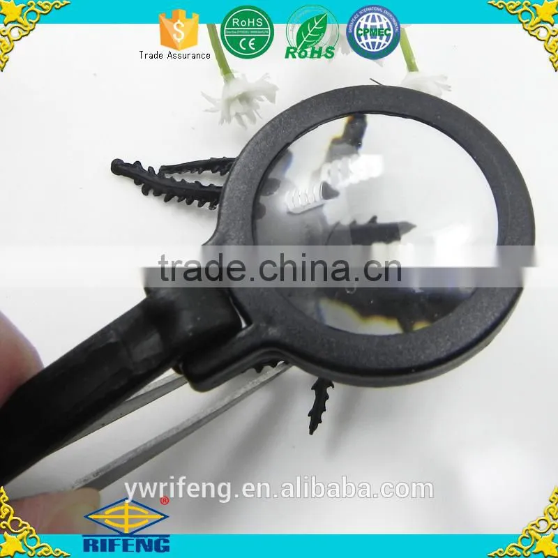 insect magnifying viewer&promotion products &portable magnifier with tweezer