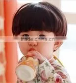 hot sale cute and sweet kids mushroom head wig