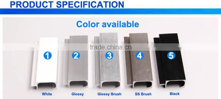 Top Quality Furniture Knob Recess L Shaped Aluminum Extrusion
