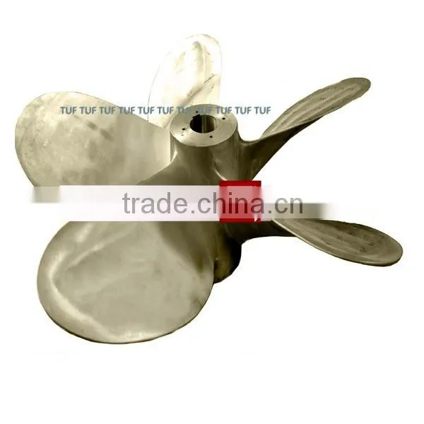 High speed fixed pitch 5 blade marine propeller/boat rubber fender
