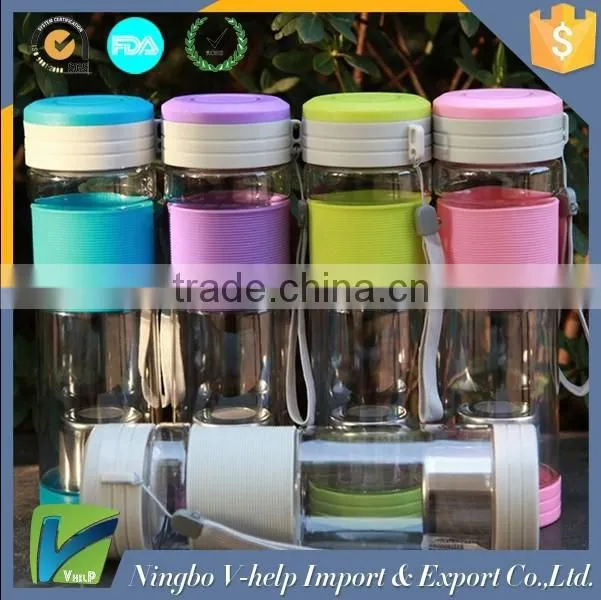 NEW Healthy Portable Travel Sport Tea Water Seal Bottle with Filter Strainer